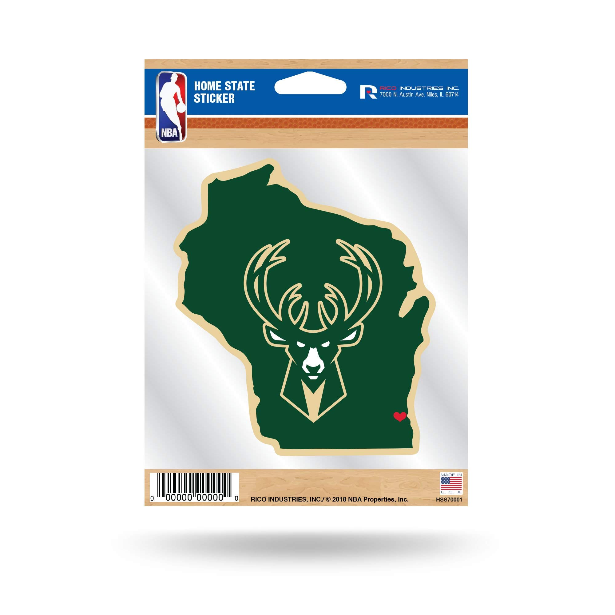 NBA Rico Industries Home State Sticker 5