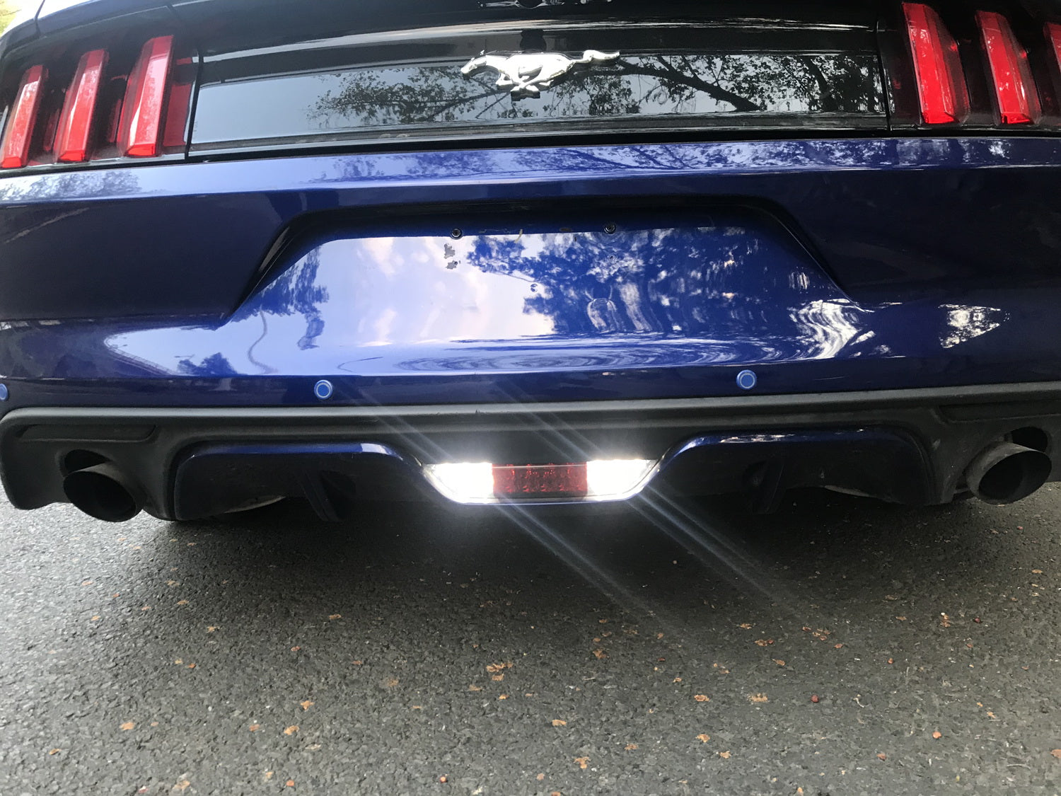 Euro Spec Clear Lens Full LED Rear Backup Reverse Light for 2015-2017 Ford Mustang - Bright Reverse Lighting for Night Parking & Garage Backing