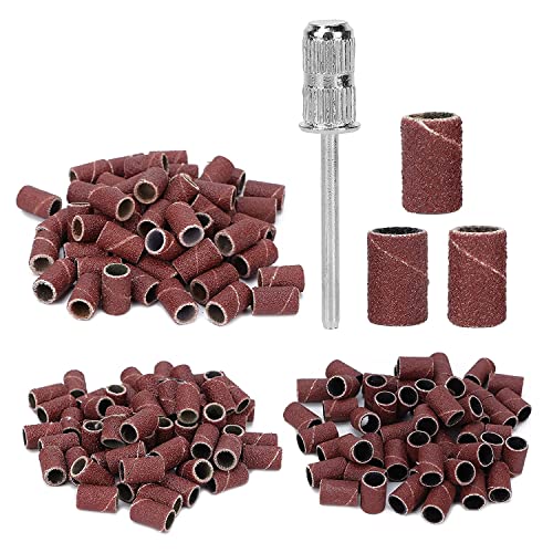 A K Homes - 210pcs Nail Sanding Bands Set for Pedicure, Nail Polishing, Grinding & Shaping - Professional Manicure & Pedicure Tools for Salon & Home Use