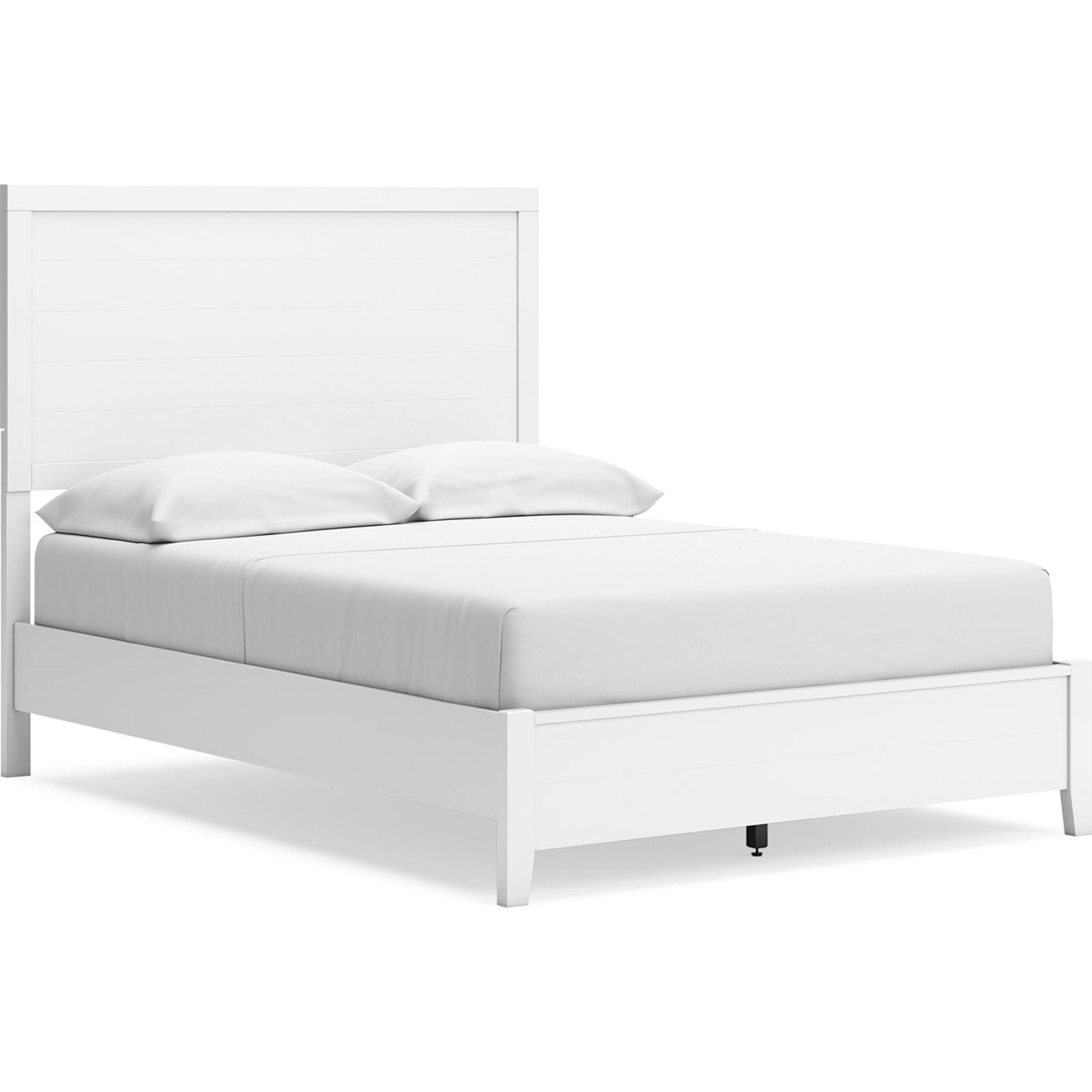 Binterglen 6-Piece Full Panel Bedroom Set in White - Modern Bed Frame, Nightstands & Dresser for Cozy Home Decor