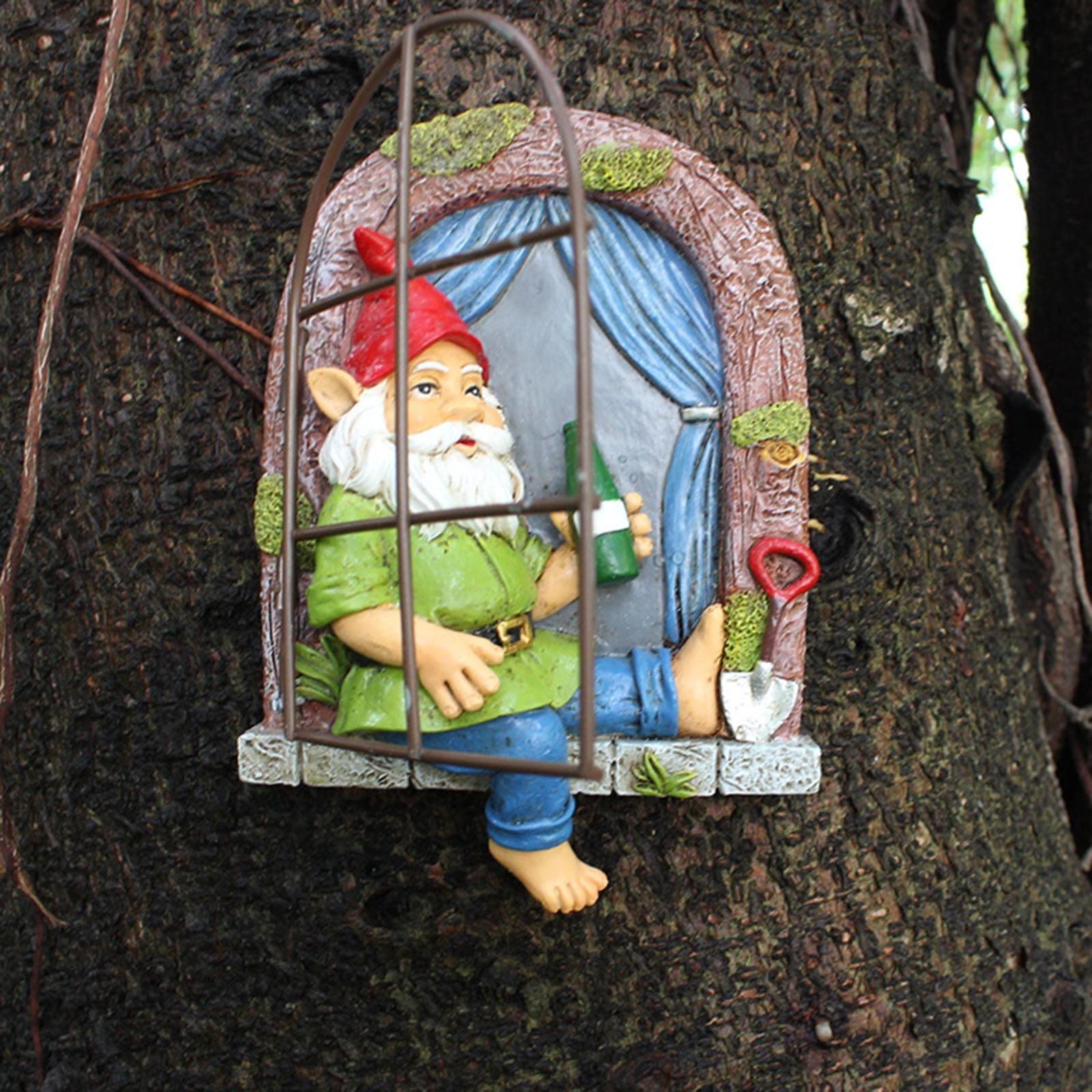 Drunk Dwarf Garden Statue - Handcrafted Miniature Outdoor Decor for Patio, Yard & Courtyard | Perfect for Fairy Gardens, Pub Themed Decor & Unique Home Accessories