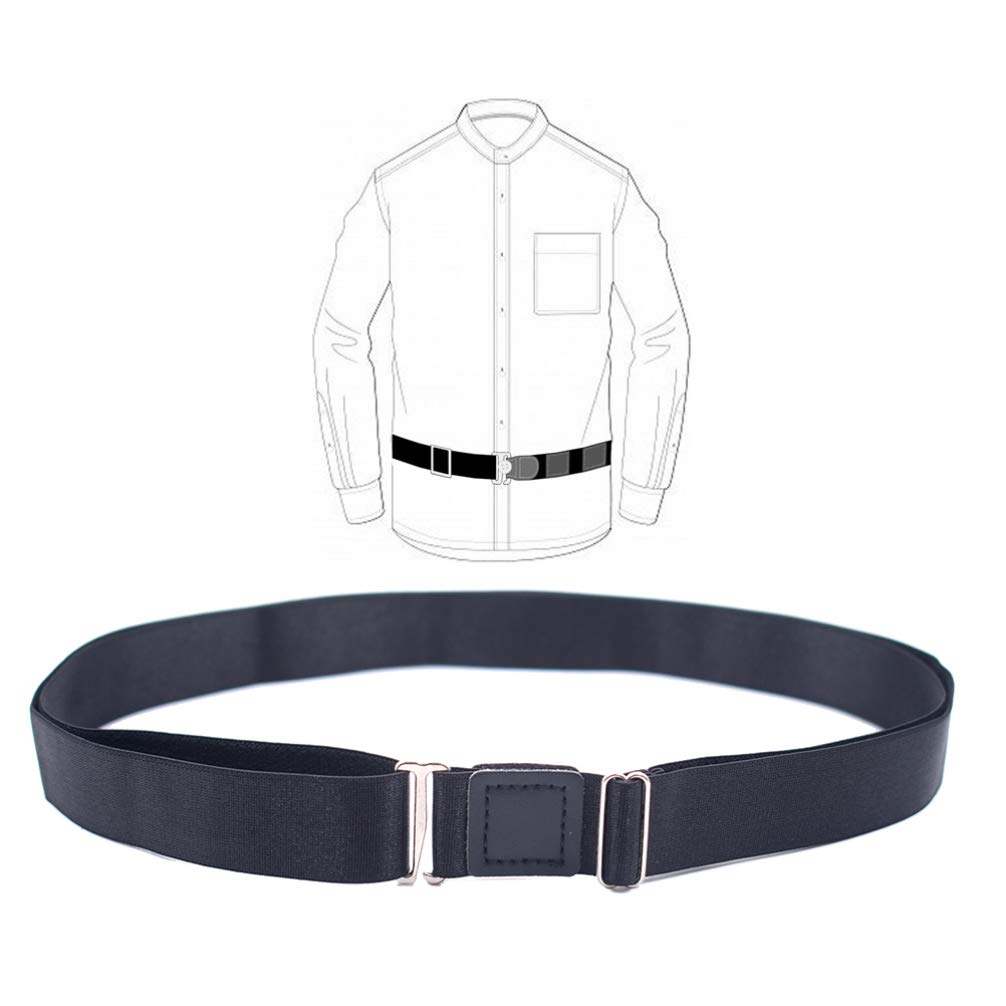 Healifty Men's Shirt Stays Belt - Premium Shirt Keeper for Dress Shirts, Secure Shirt Lock Tucker for Men & Women - Perfect for Office Wear, Formal Events & Business Attire