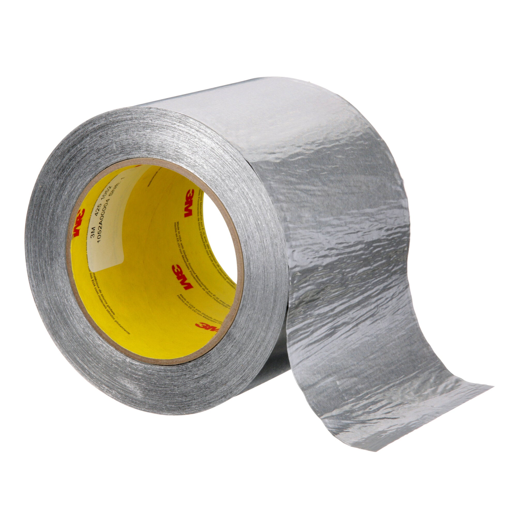 3M Aluminum Foil Tape 425 - Heavy Duty Silver HVAC Tape (4