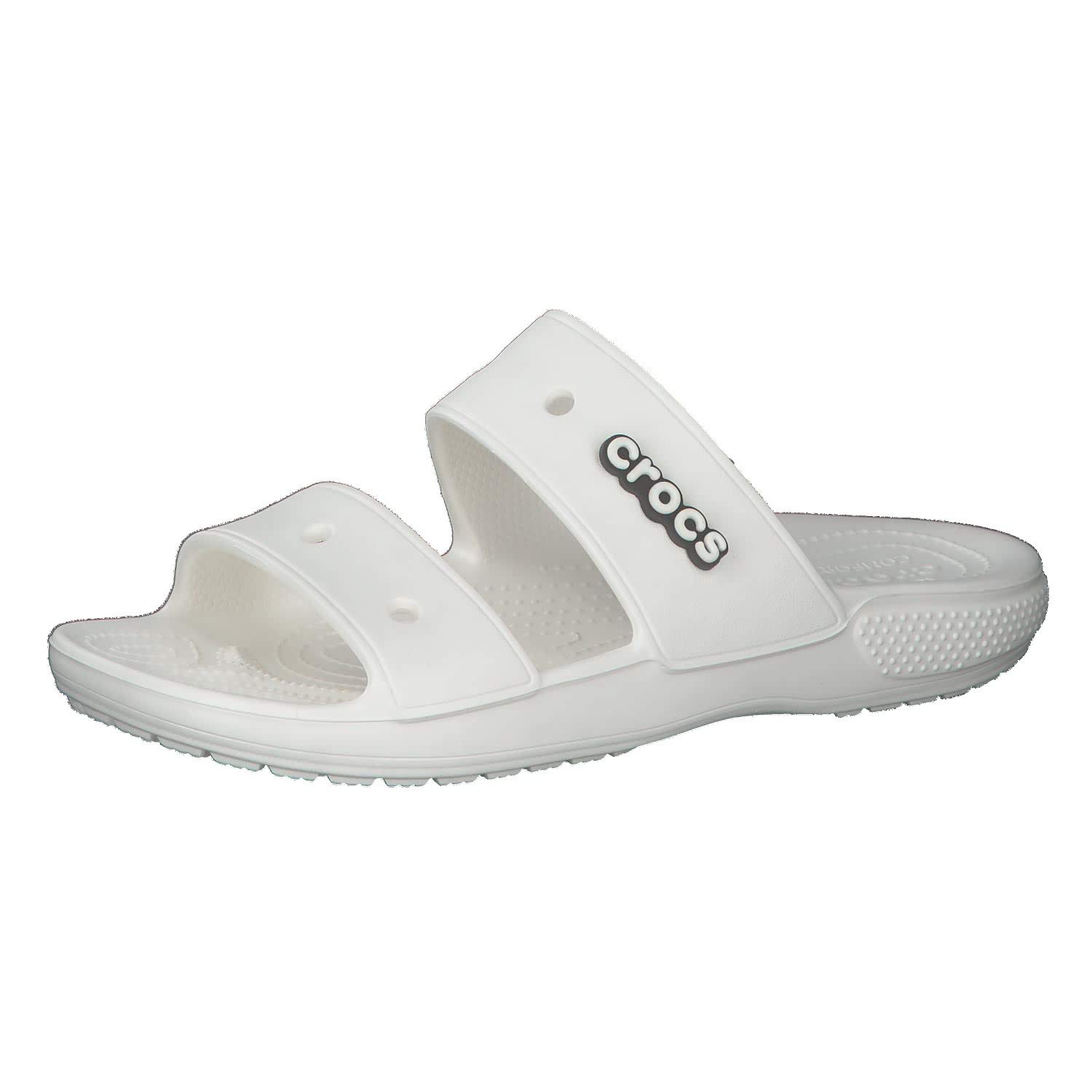Crocs Unisex-Adult Classic Two-Strap Slide Sandals - Comfortable Waterproof Slip-On Shoes for Men & Women - Perfect for Pool, Beach, and Casual Wear