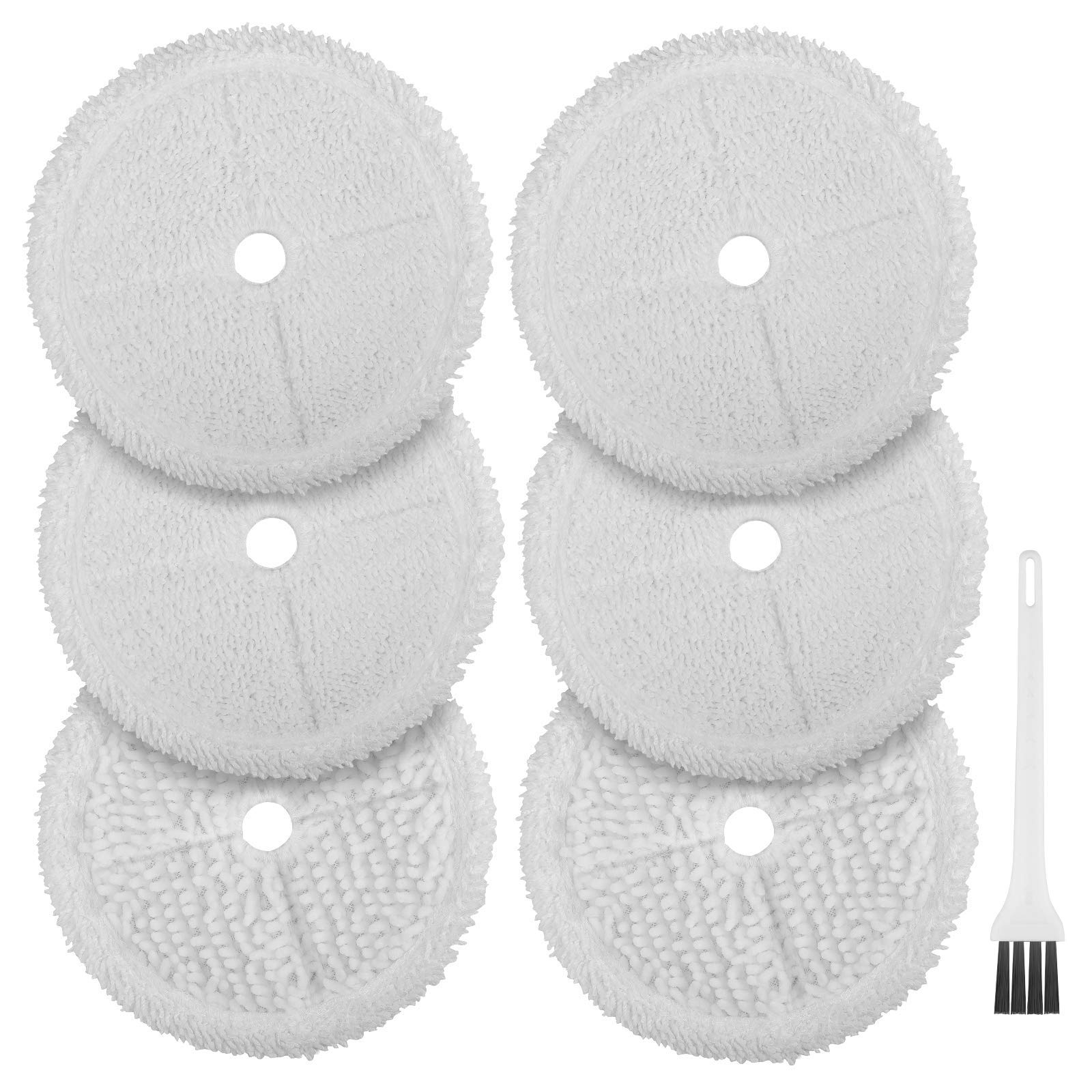 Bissell 3115 Spinwave Robot Vacuum Replacement Mop Pads - 6 Pack Washable Microfiber Pads for Hardwood Floors & Tile Cleaning