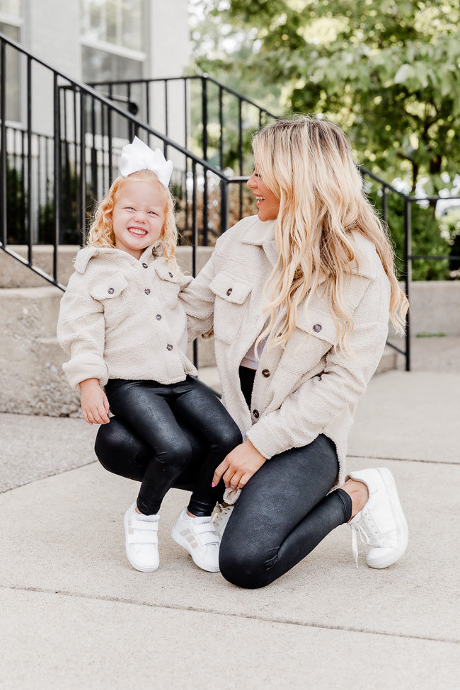 Wonderful Soul Beige Sherpa Shacket Jacket - Cozy Fleece-Lined Overshirt for Women | Perfect for Fall & Winter Layering, Outdoor Activities, and Casual Style