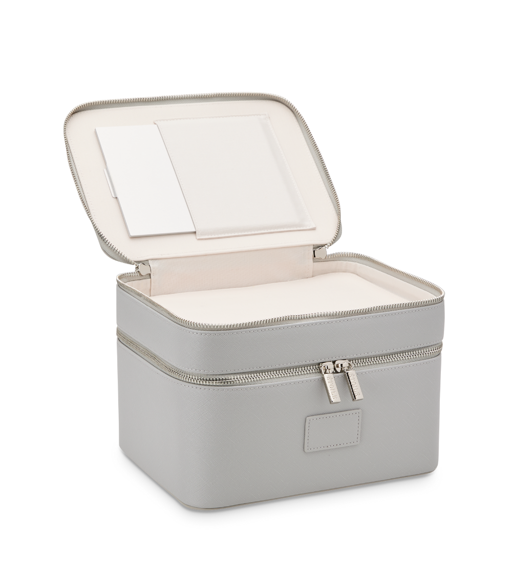 Duo Vanity Case - Travel Makeup Organizer with Mirror, Perfect for Women's Cosmetic Storage & On-the-Go Beauty Essentials | Ideal for Home, Office & Vacation Use