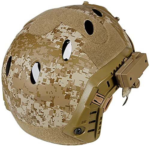 PJ Tactical Fast Helmet - Military Grade Full Face Protection for Airsoft, Paintball & Tactical Training | Detachable Face Shield & Goggles Included | Ideal for Outdoor Sports, Combat Simulation & Safety Gear Enthusiasts