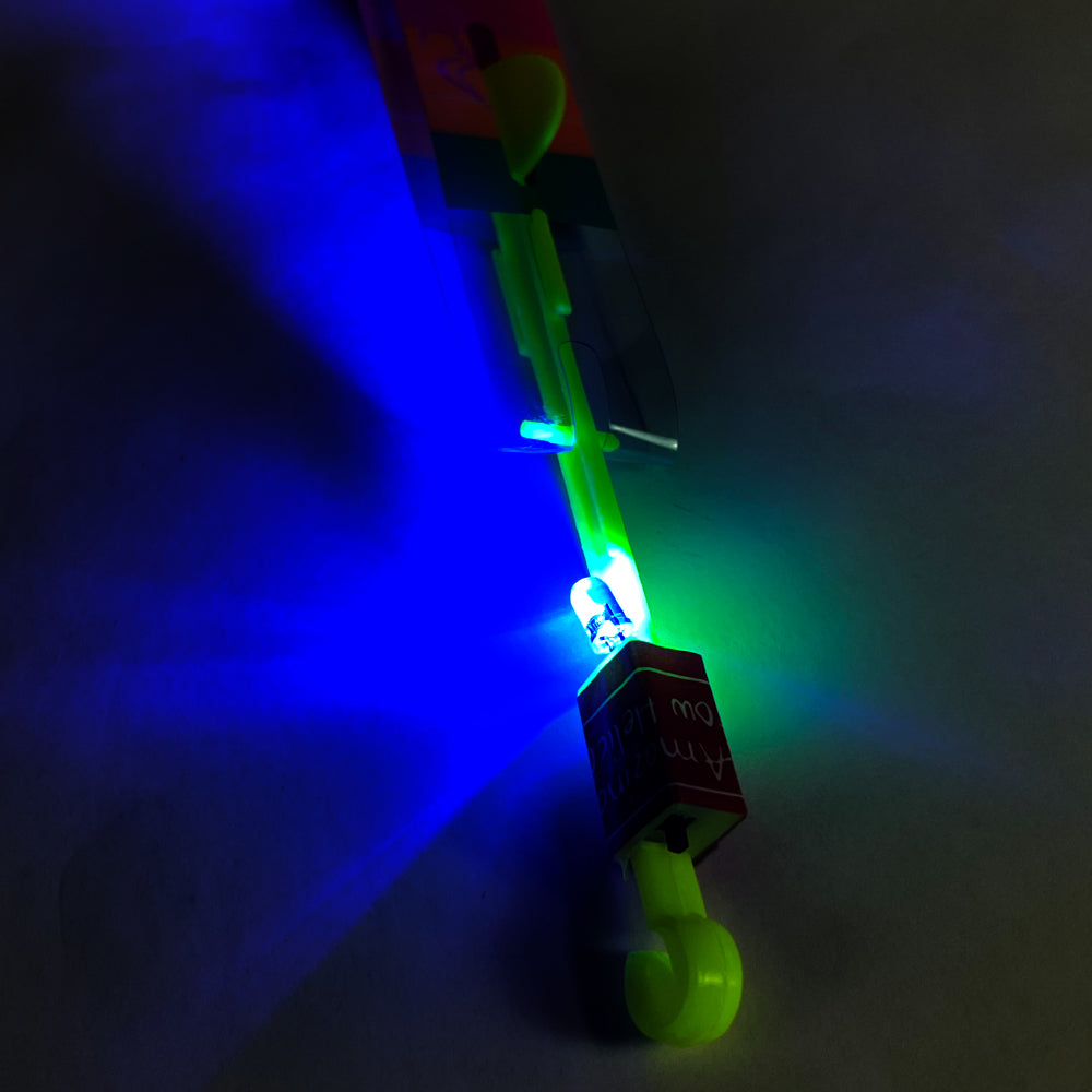 12-Pack Flashing LED Slingshot Toys for Kids - Outdoor Night Games, Camping Fun, and Party Favors
