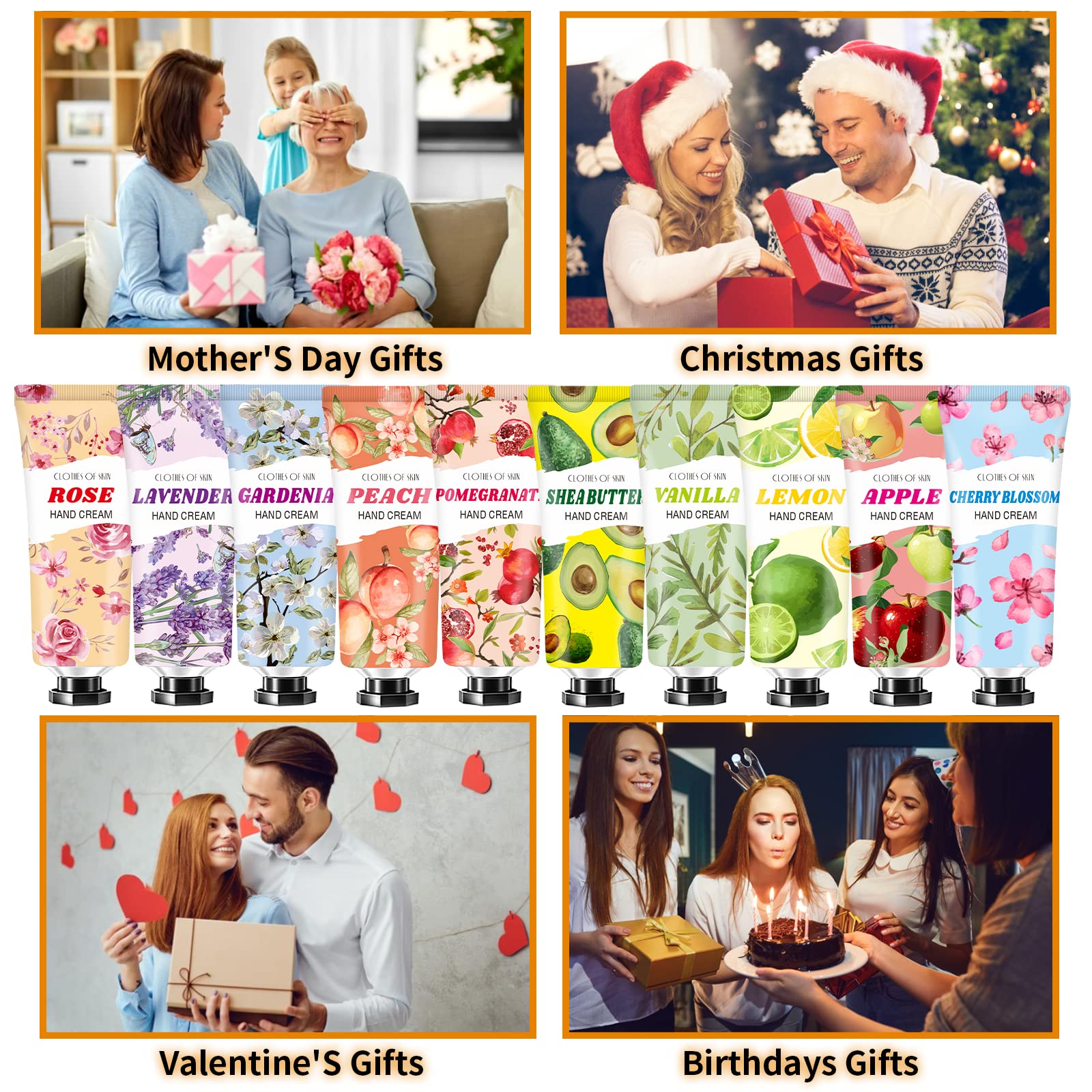38 Pack Hand Cream Bulk Gifts for Dry Cracked Hands - Easter Basket Stuffers, Mother's Day Gifts for Mom, Teacher Appreciation, Nurse Gifts, Small Birthday Gifts for Women - Perfect for Office, Travel, and Daily Use
