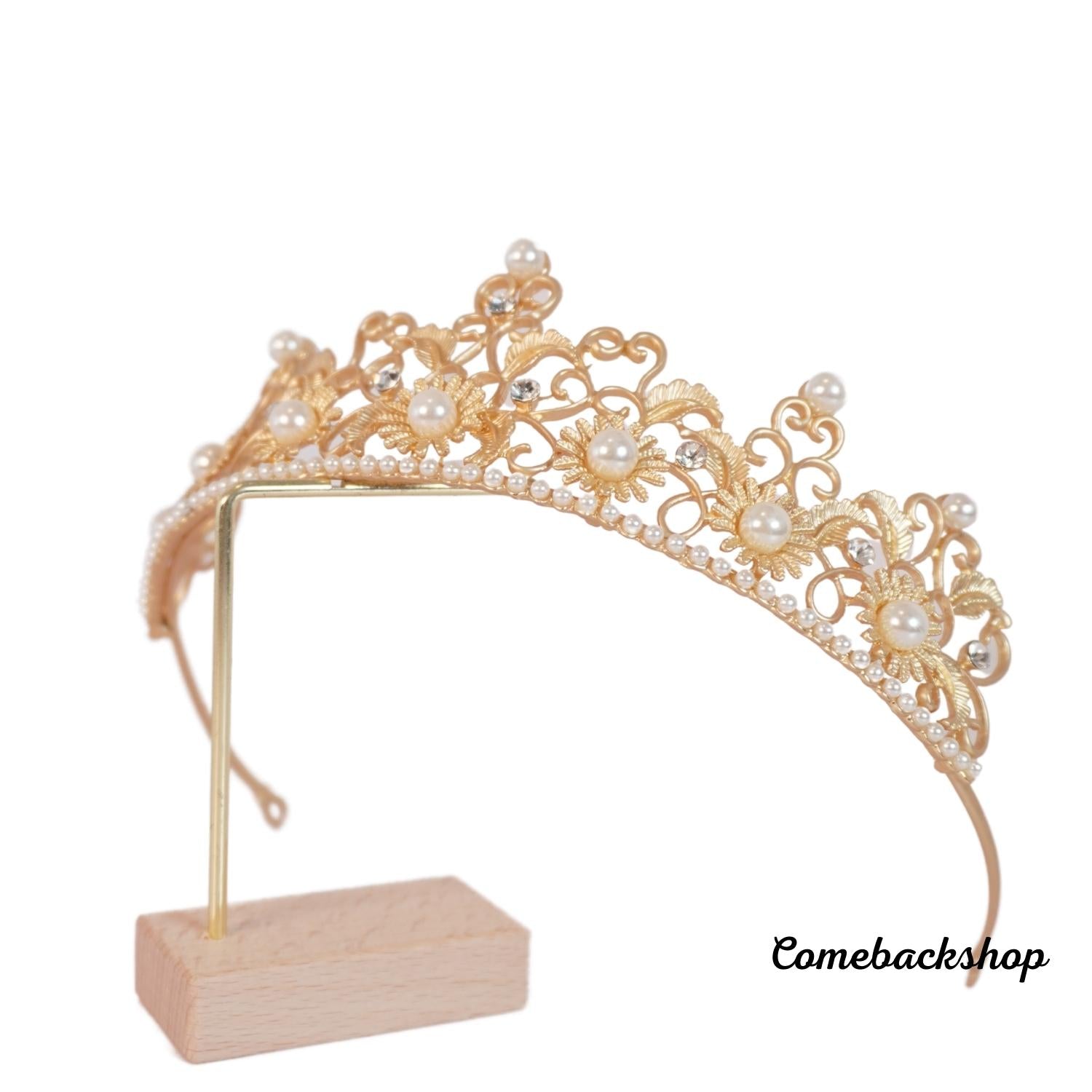 Baroque Queen Crown Rhinestone Wedding Tiara for Women - Swarovski Crystal Bridal Headpiece, Party Hair Accessories - Perfect for Weddings, Prom, Pageants & Special Occasions