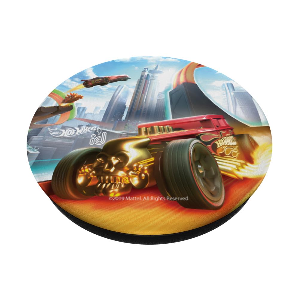Hot Wheels ID Big Loop PopGrip - Swappable Phone Grip & Stand for Phones, Tablets - Perfect for Gaming, Driving, and Everyday Use