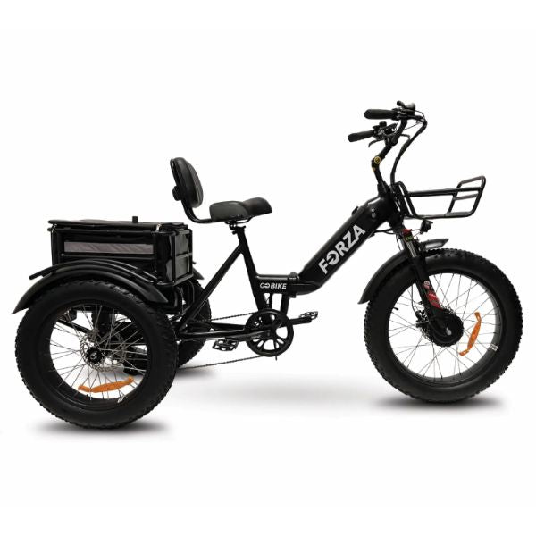 Go Bike FORZA Electric Tricycle for Adults - 500W Motor, 20MPH, 48V 15Ah Battery - Commuter, Leisure & Grocery Shopping E-Bike
