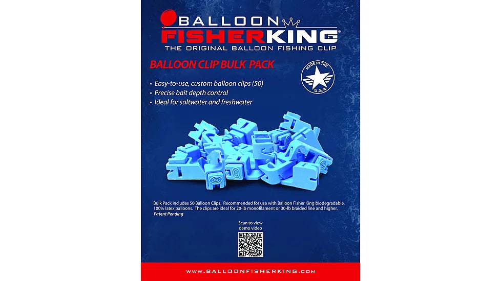 Fisher King Balloon Clip - 50 Pack Heavy Duty Balloon Clips for Party Decorations, Balloon Garland, and Event Styling - Perfect for Birthday Parties, Weddings, and Baby Showers