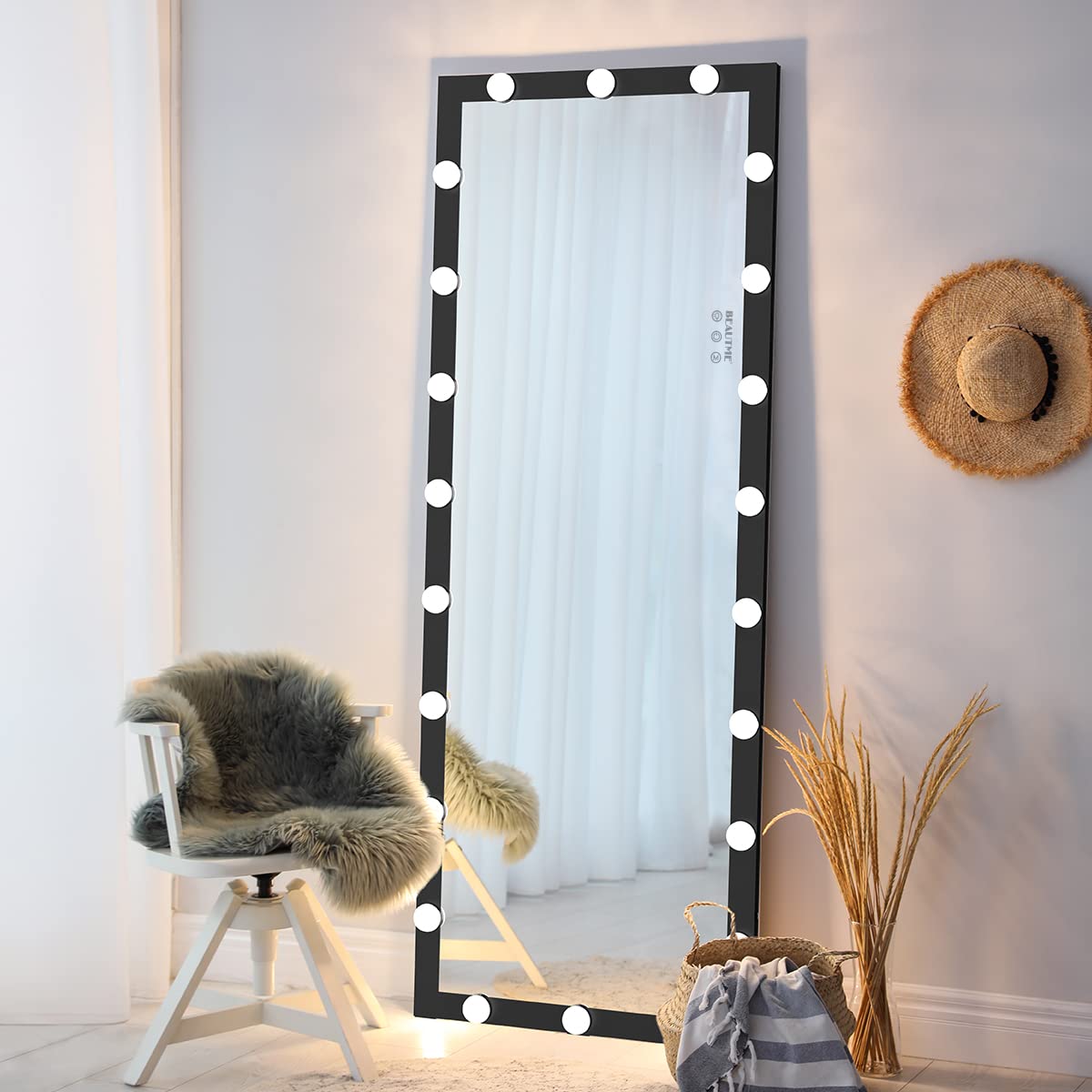 ANYHI Large Full Length Mirror with Lights - 63