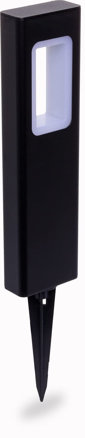 Premium Low Voltage LED Bollard Lights for Outdoor Pathway & Garden - Modern Black Landscape Lighting - Easy DIY Installation - Perfect for Walkways, Lawns & Driveways (1 Pack) - Enhance Your Home's Curb Appeal at Night