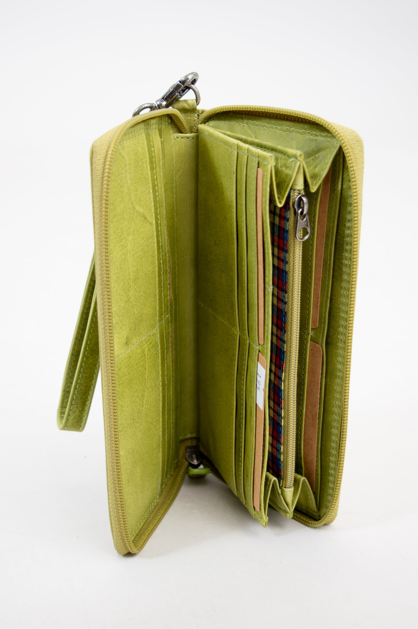 Adrian Klis 195 Genuine Buffalo Leather Wallet for Men - Light Green Slim Bifold Wallet with RFID Protection - Perfect for Everyday Carry & Travel