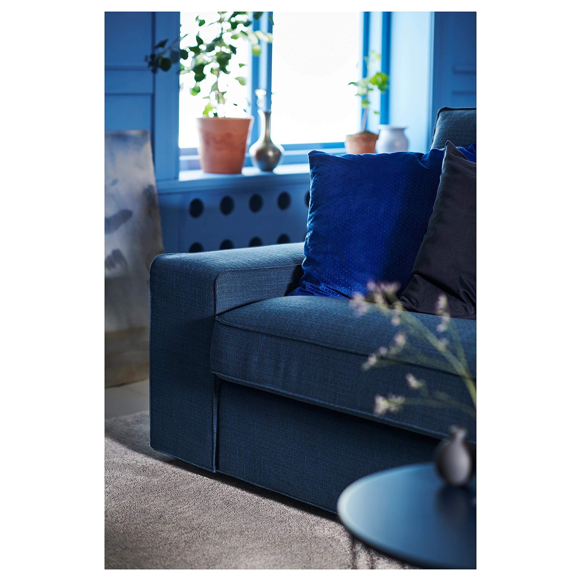 Kivik Sofa Slipcover - Original Hillared Dark Blue Replacement Cover | Durable & Easy to Install | Perfect for Living Room, Home Theater & Office Use