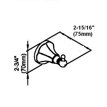 Century Vera Robe Hook in Satin Nickel Finish - 81410-15 | Durable Bathroom & Bedroom Organizer for Towels, Robes & Clothes