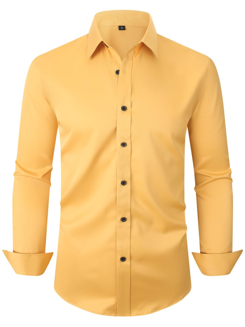 Men's Long Sleeve Dress Shirts - Stretch Wrinkle Free Button Down Shirt for Business, Wedding & Formal Wear - Regular Fit - Perfect for Office, Interviews and Special Occasions