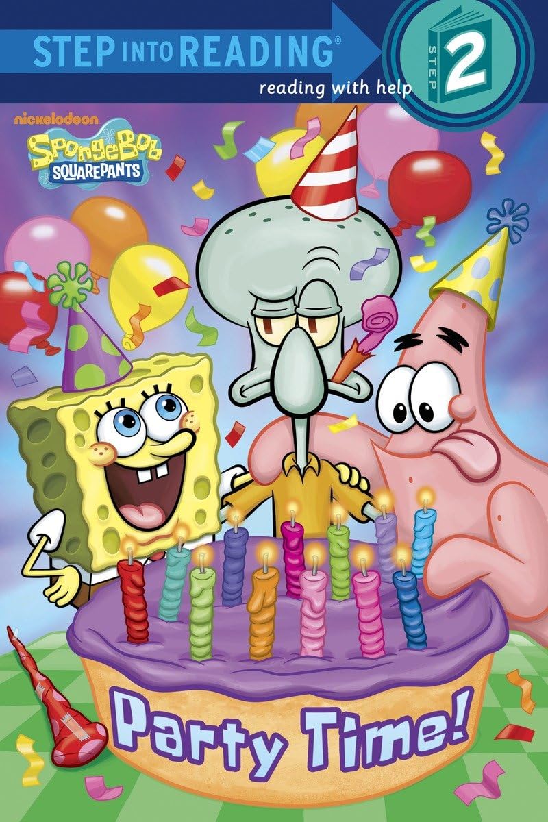 SpongeBob SquarePants Party Time! - Step into Reading Book for Kids | Fun Birthday Party Favor & Early Reading Practice