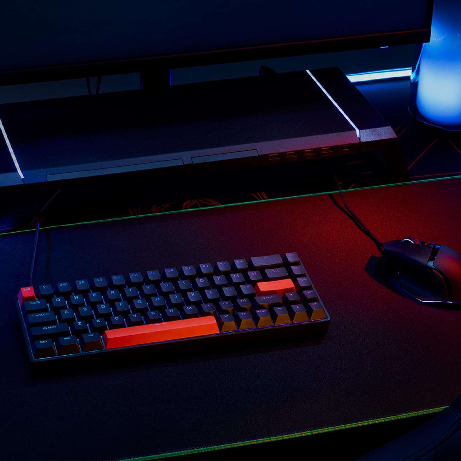 DrunkDeer G65 Rapid Trigger Magnetic Switch Mechanical Gaming Keyboard - TKL 65% Compact Size, RGB Backlit, Wired USB (Barebone No Keycaps, White) - Perfect for FPS, MOBA & Typing Enthusiasts