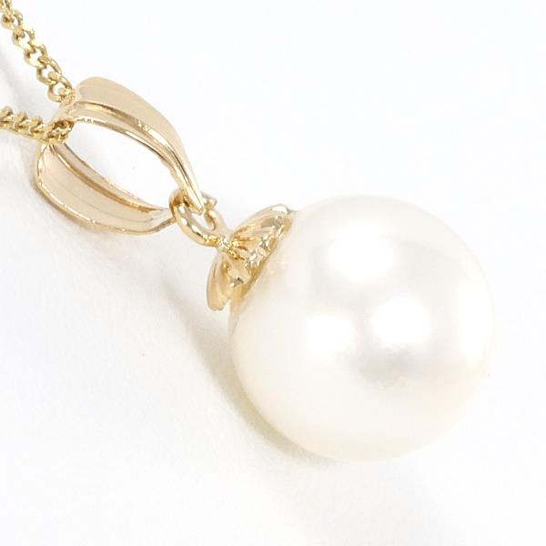18K Yellow Gold Pearl Necklace for Women - Elegant Pearl Jewelry Gift for Wedding, Anniversary & Special Occasions