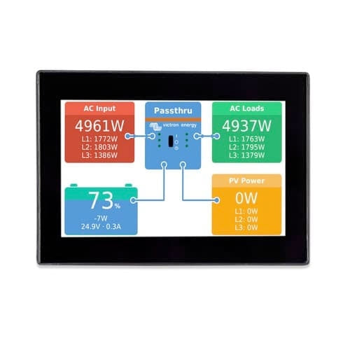 Victron Energy CANvu GX - Advanced Marine & RV Monitoring System for Battery Management, Solar Power & Energy Control | Perfect for Boats, Campers & Off-Grid Living