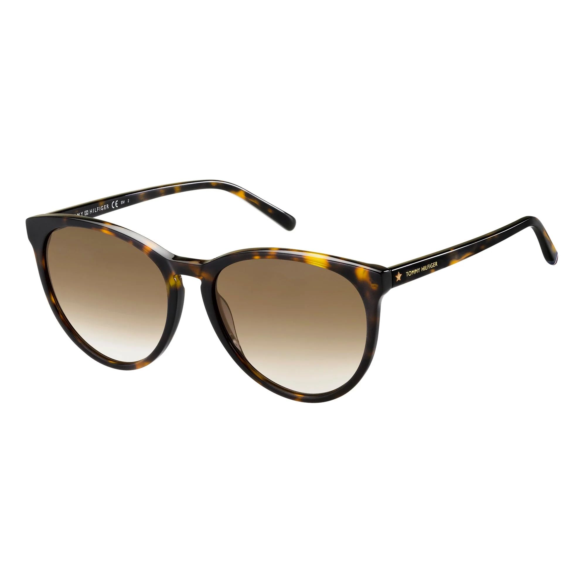 Tommy Hilfiger TH 1724/S Dark Havana/Brown Shaded Sunglasses for Women - 56/17/140 Frame Size - Perfect for Outdoor Activities, Beach & Driving