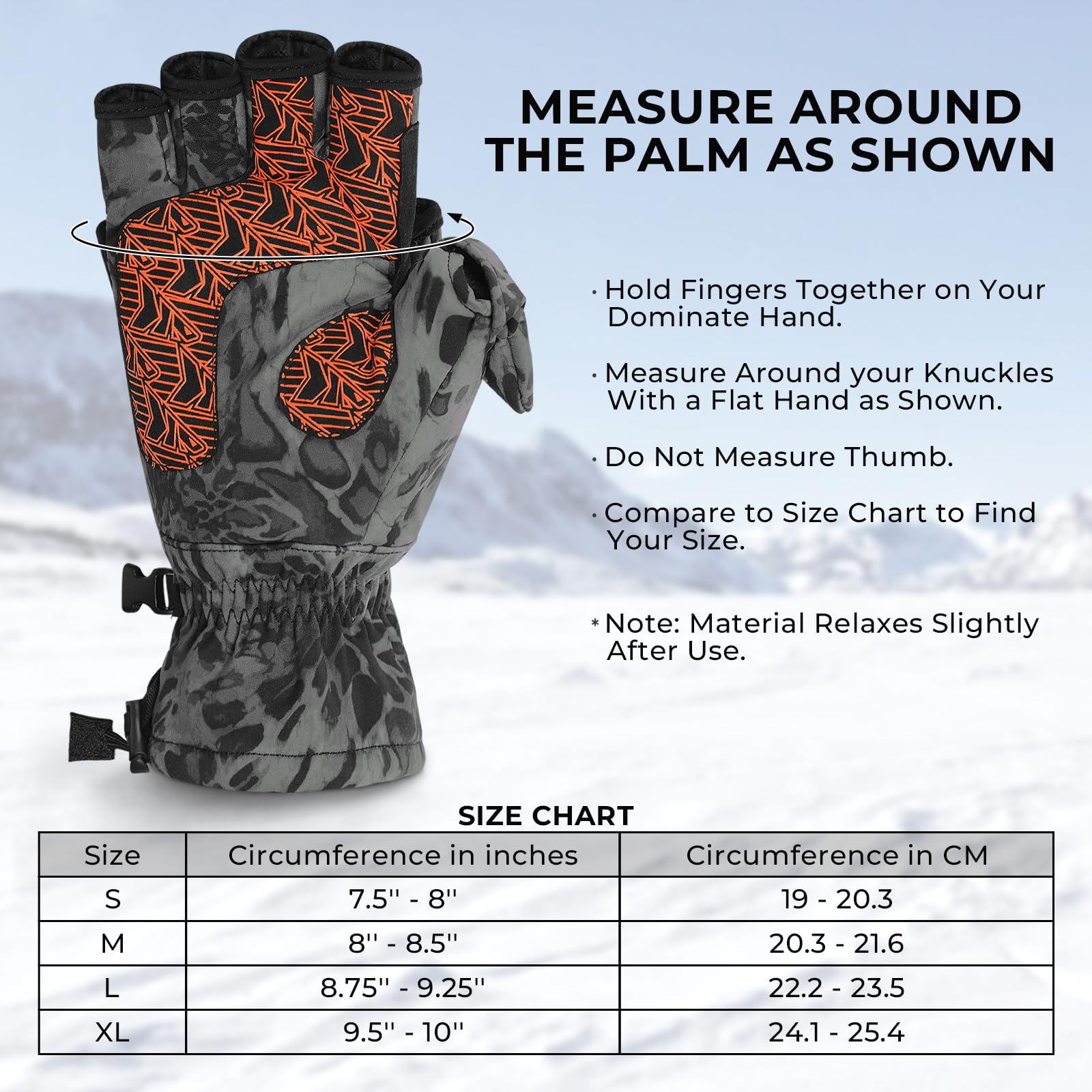 **KastKing PolarBlast Ice Fishing Gloves – Convertible Mittens with 3M Thinsulate for Extreme Cold Weather – Winter Fingerless Gloves for Ice Fishing, Photography & Outdoor Activities**