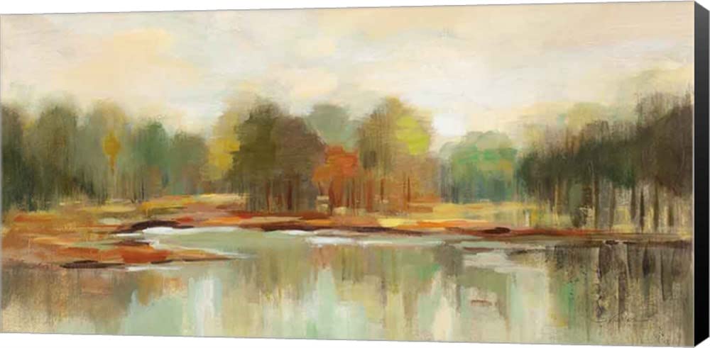 Silvia Vassileva Cool Fall Day Crop Canvas Art - 20x10 Inches Museum Wrapped Wall Painting with Black Sides | Perfect for Living Room, Bedroom & Office Decor
