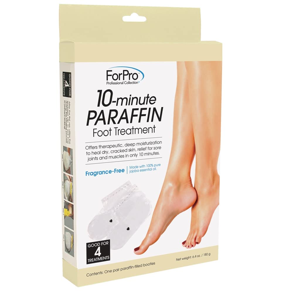 ForPro Professional 10-Minute Paraffin Foot Treatment Booties - Fragrance Free Spa & Home Pedicure Kit for Soft, Smooth Feet | Perfect for At-Home Relaxation & Salon-Quality Foot Care