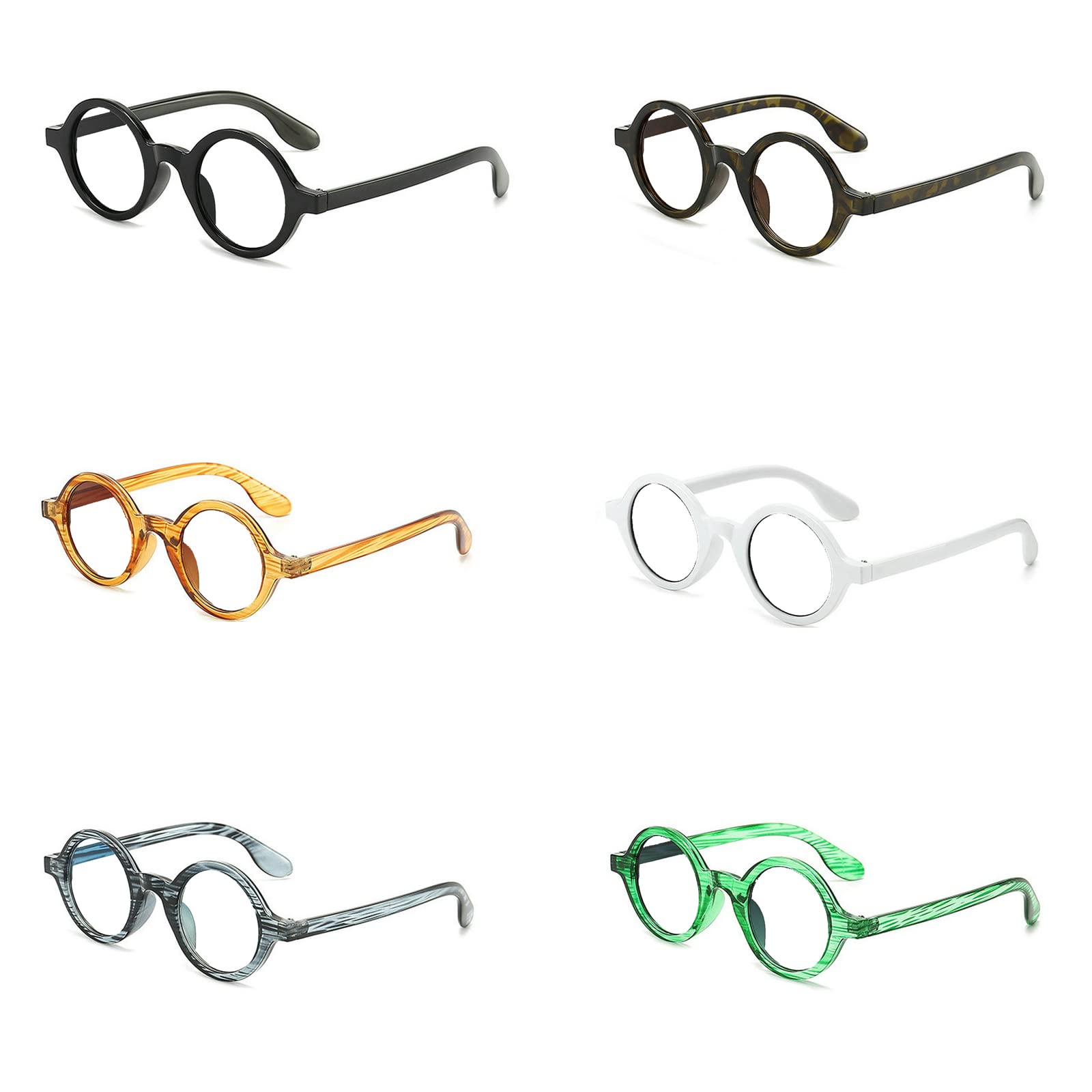 Blue Light Blocking Reading Glasses for Women & Men - Classic Round Computer Glasses with Anti-Glare Protection - Perfect for Office Work, Screen Time & Reading Books