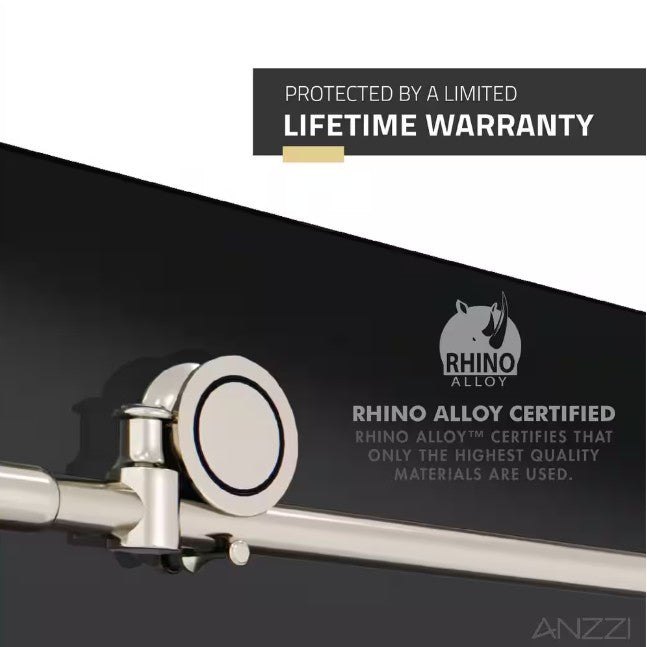 Anzzi SD AZ8077 02BNT Frameless Sliding Shower Door - 60