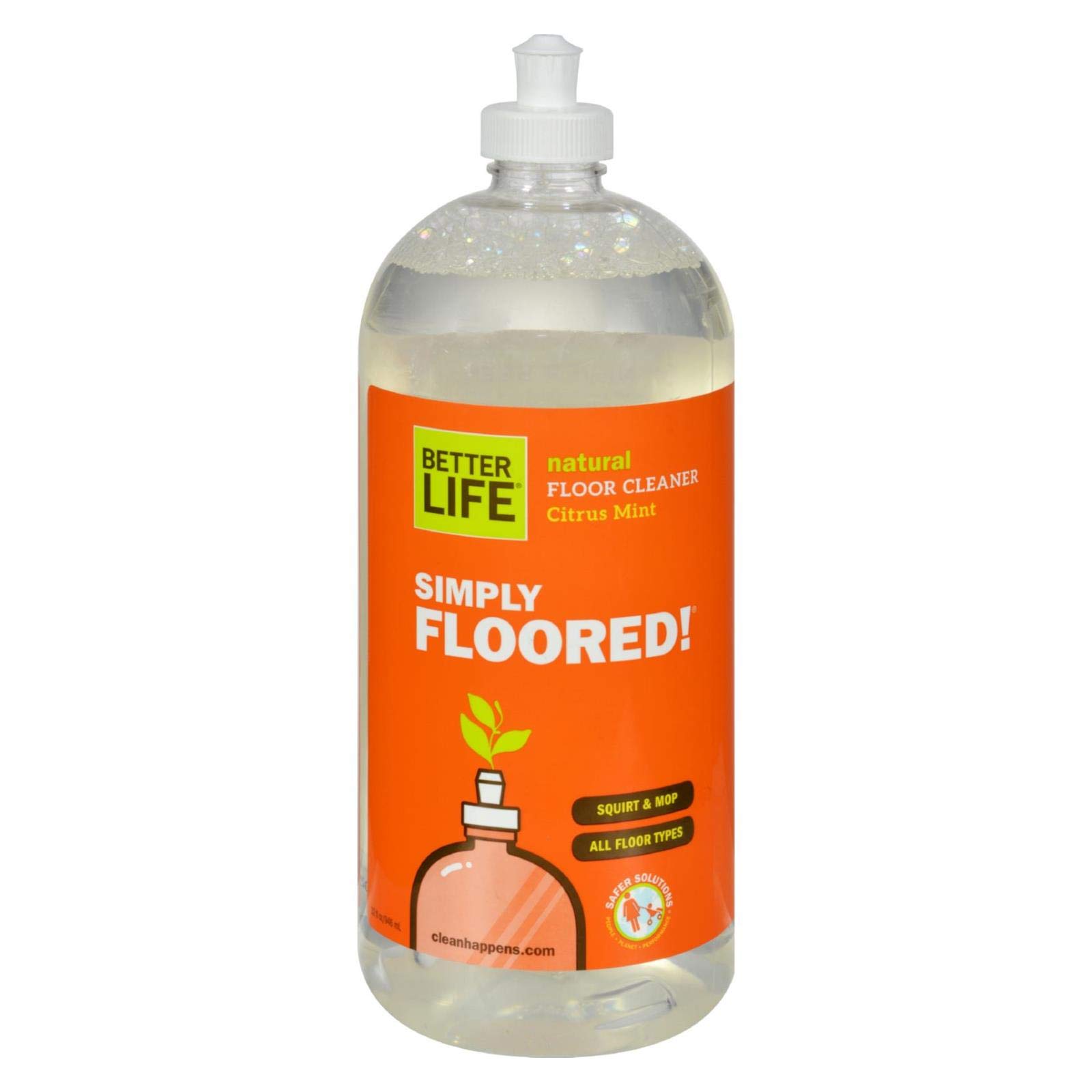 BETTER LIFE SIMPLY FLOORED Floor Cleaner - Powerful Hardwood & Tile Floor Cleaning Solution for Home & Office Use