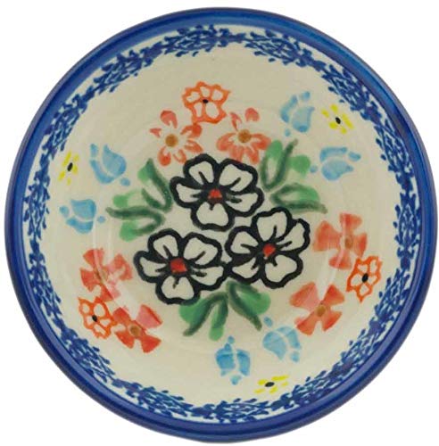 Authentic Polish Pottery Bowl 3-inch Hand-Painted Ladybug Design UNIKAT - Perfect for Souvenirs, Home Decor & Gift Giving