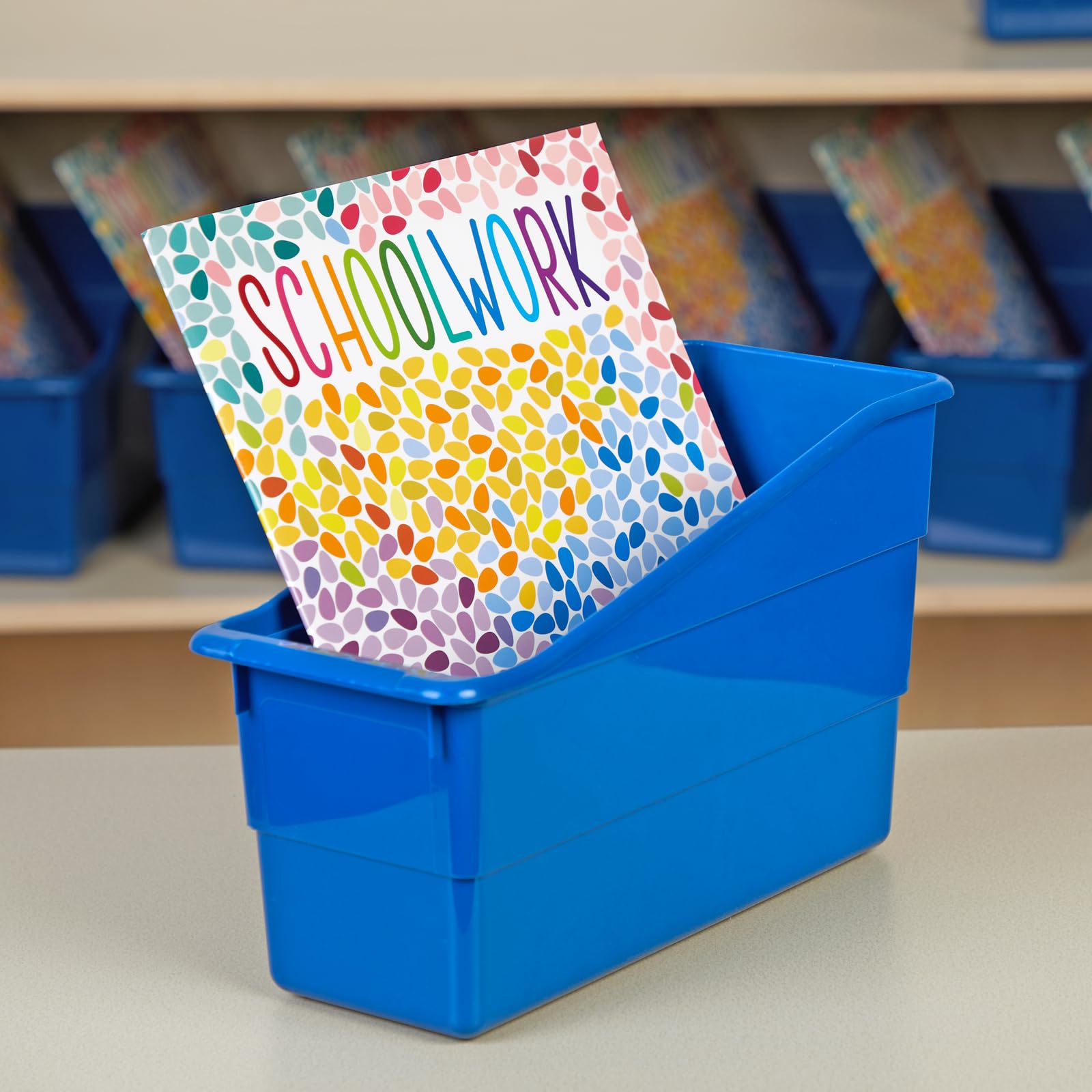 Durable Book and Binder Holders - 12 Pack Set for Classroom, Office & Home Organization | Heavy-Duty Storage Solution for Books, Binders & Files