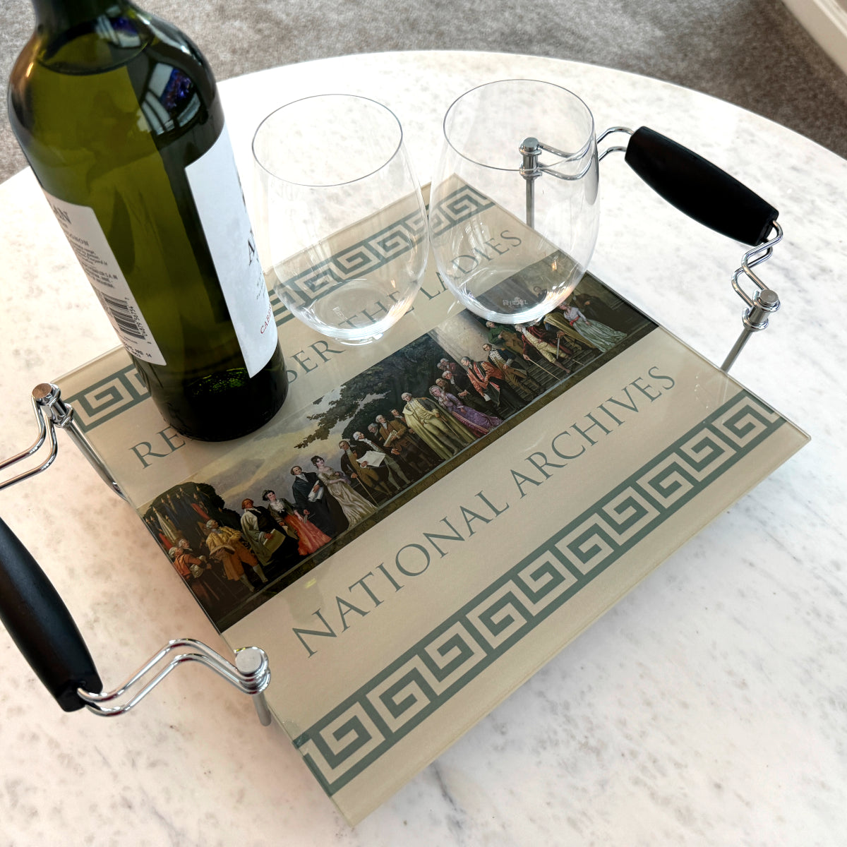 Elegant Glass Cutting and Serving Board for Women - Perfect for Charcuterie, Cheese, and Appetizers at Parties and Gatherings