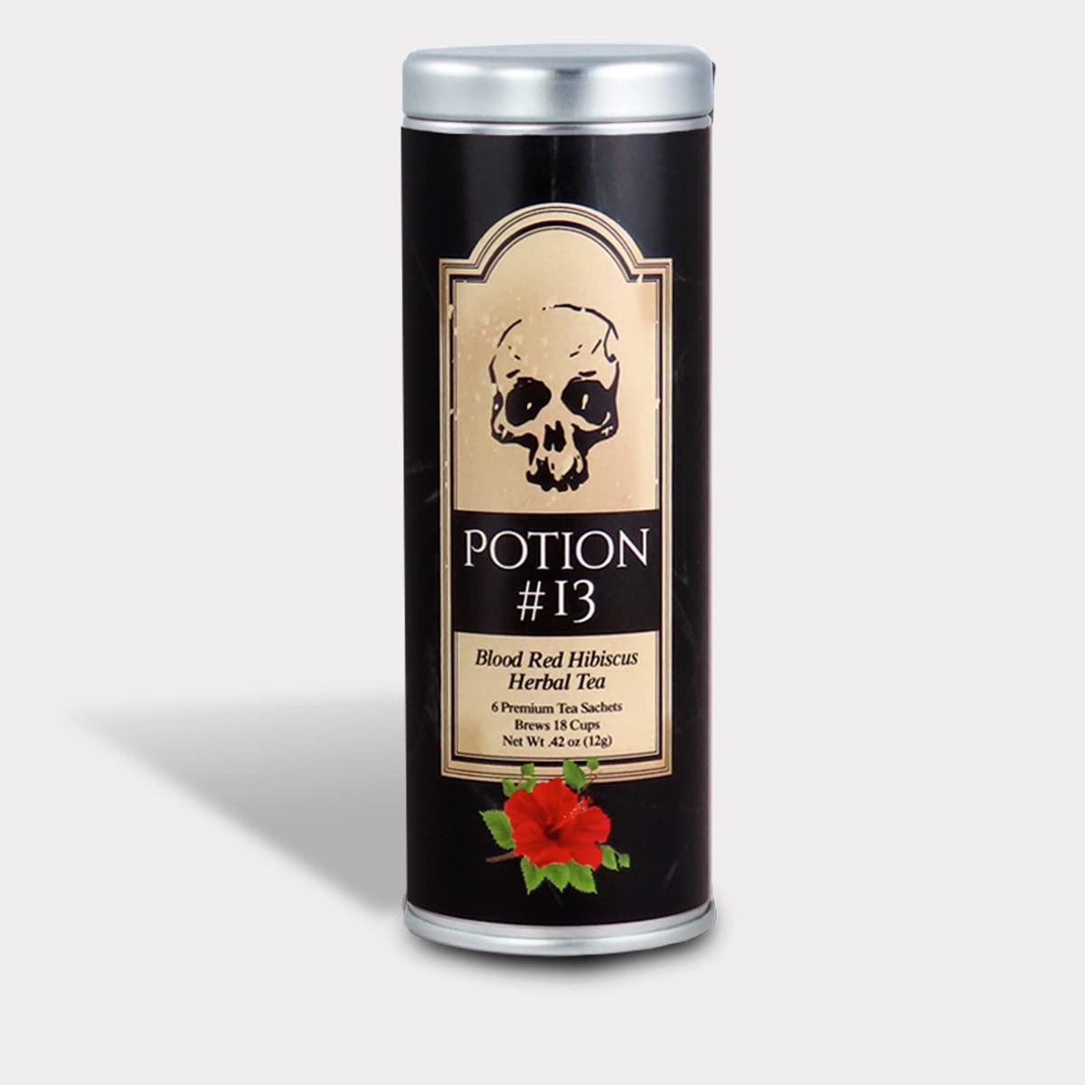 La Tea Dah Halloween Potions Gift Basket - Pumpkin Spice Tea, Blood Red Hibiscus Tea with Honey Stirrers | Non-Candy Gourmet Tea Gift Set for Halloween Parties, Witch-Themed Events & Cozy Autumn Evenings