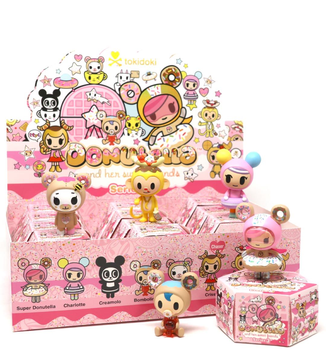 Donutella and Her Sweet Friends Series 3 - Collectible Donut-Themed Figures for Kids & Adults | Perfect for Display, Gifts, and Playtime Fun
