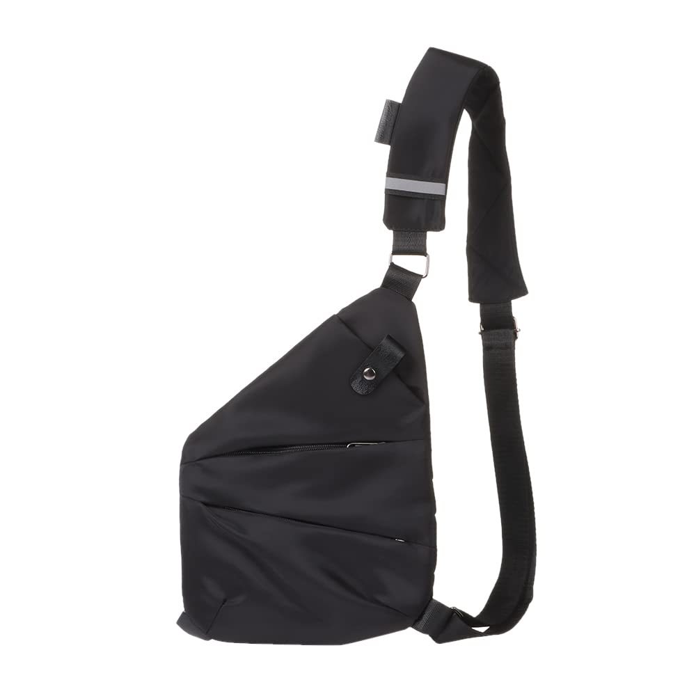 MaxGoods Waterproof Shoulder Bag - Lightweight Crossbody Chest Bag for Men & Women, Durable Casual Daypack (Black) - Perfect for Travel, Hiking, Gym & Everyday Use