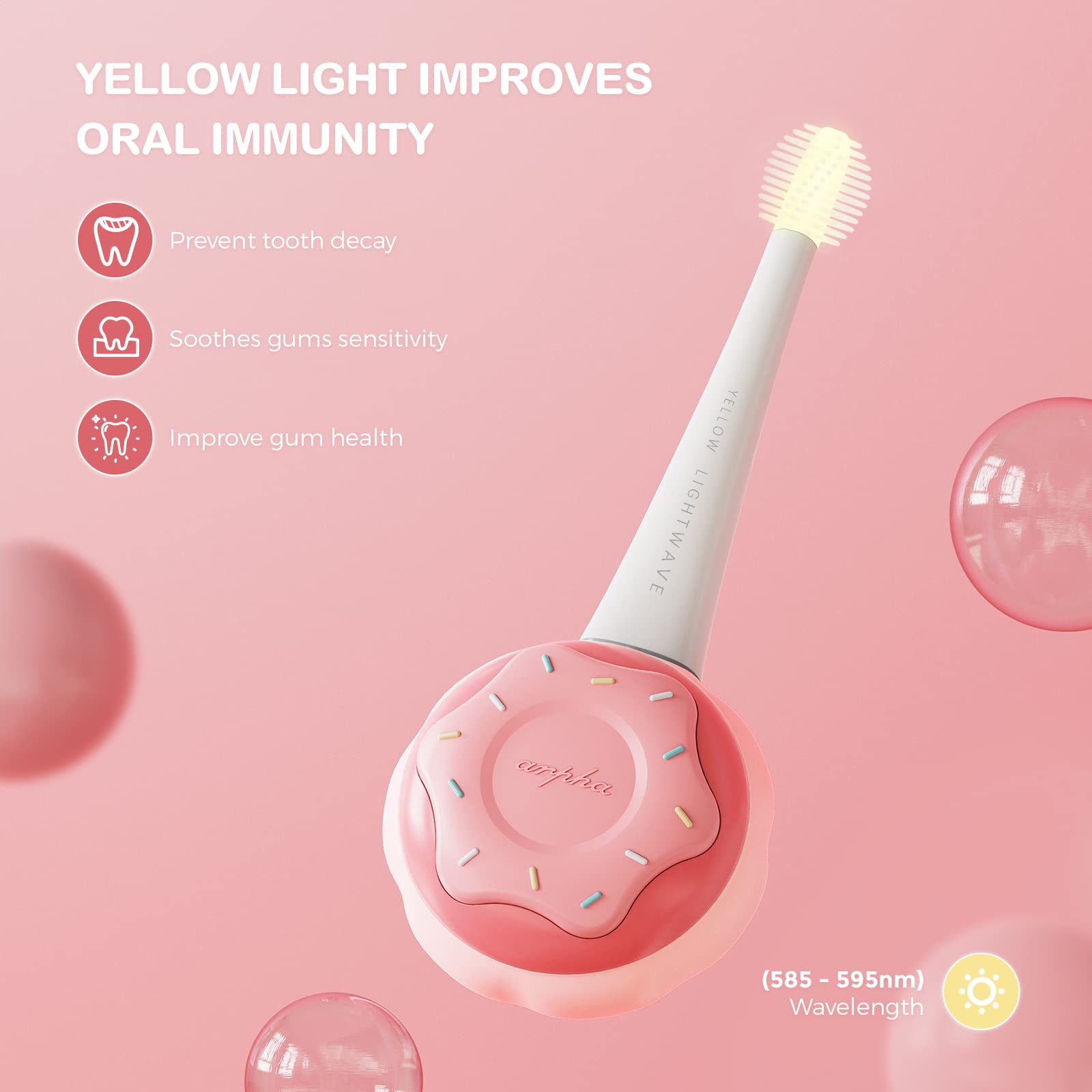 Best Kids Electric Toothbrush for Toddlers Age 1+ | Rechargeable Battery Power Toothbrush with Easy-Grip Silicone Handle | Cute Pink Horse Design | Perfect for Early Dental Care & Travel