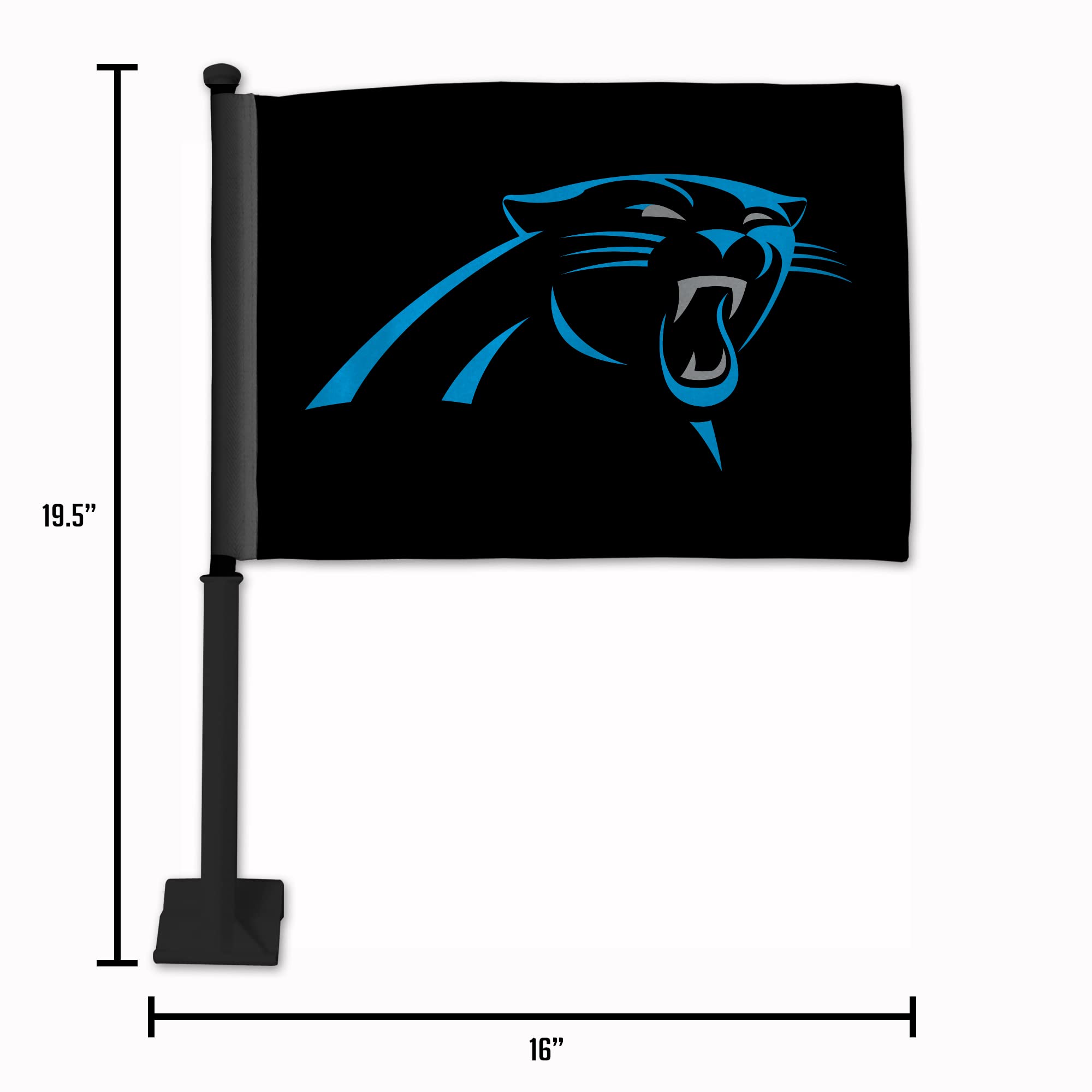 NFL Double Sided Car Flag - Rico Industries Officially Licensed Team Car Accessory for Game Day & Tailgating