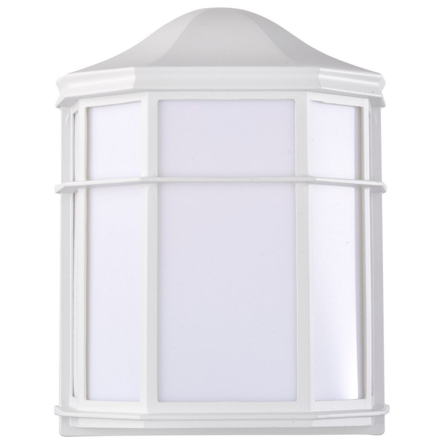 10 LED Cage Wall Lantern - 600 Lumens, 3000K Warm White Light - Outdoor Porch Lighting, Patio Decor, Garden Wall Sconce