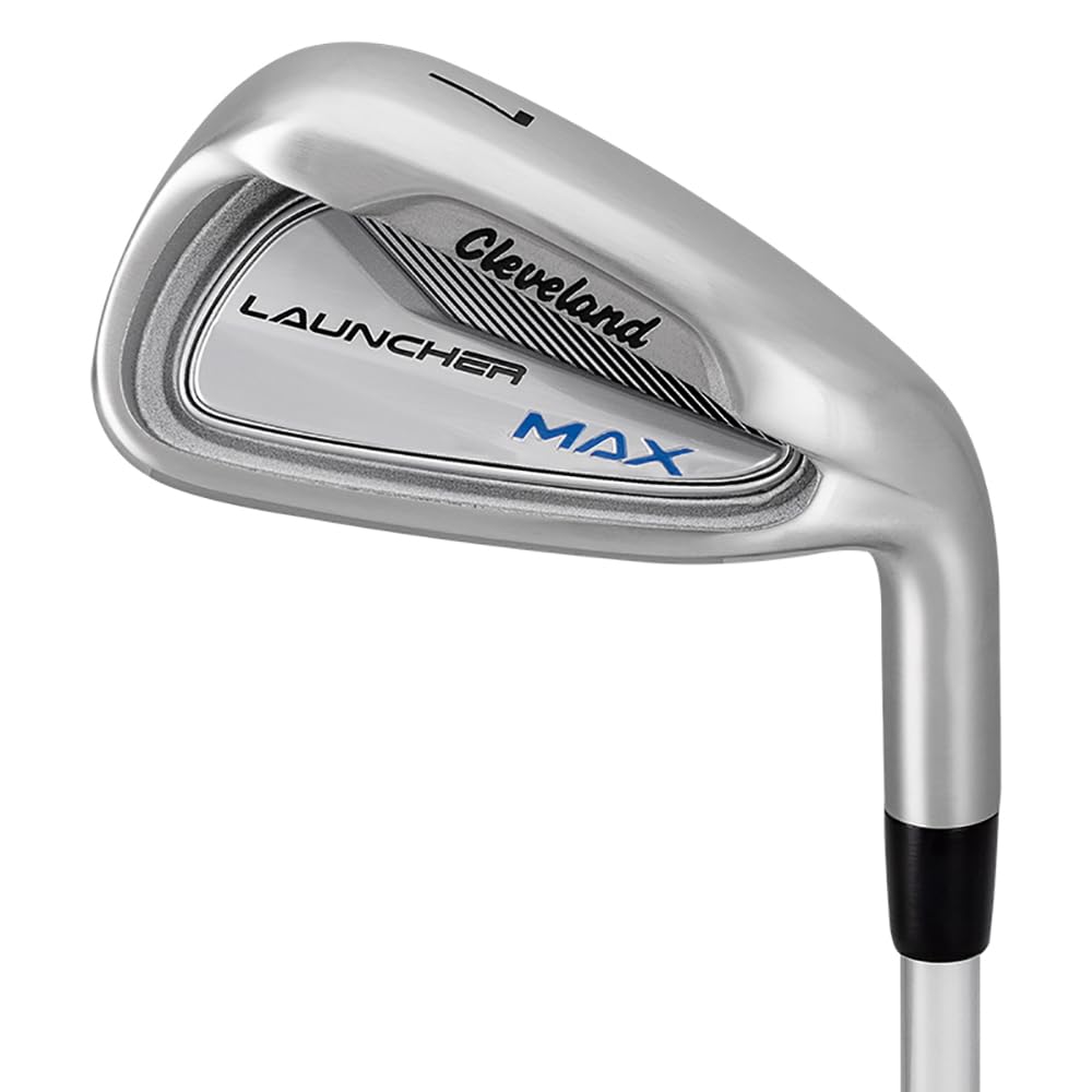 Cleveland Golf CG Launcher MAX Iron Set 5-PW & Gap Wedge Graphite Regular Flex Right Handed - Perfect for Mid-Handicap Golfers on Fairway & Approach Shots