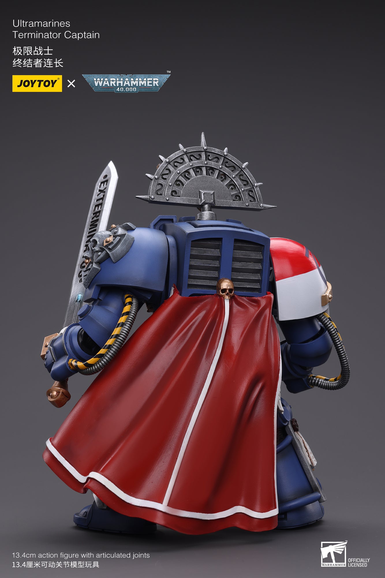 1/18 Scale JOYTOY Warhammer 40K Ultramarines Terminator Captain Action Figure - Collectible Model for Tabletop Gaming & Display
