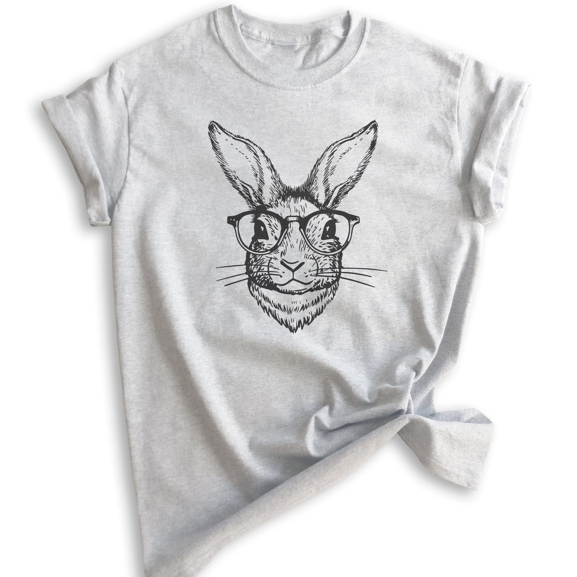 Stylish Unisex Rabbit Print Shirt for Men & Women - Easter Bunny Graphic Tee for Casual Wear, Holiday Parties & Spring Outfits