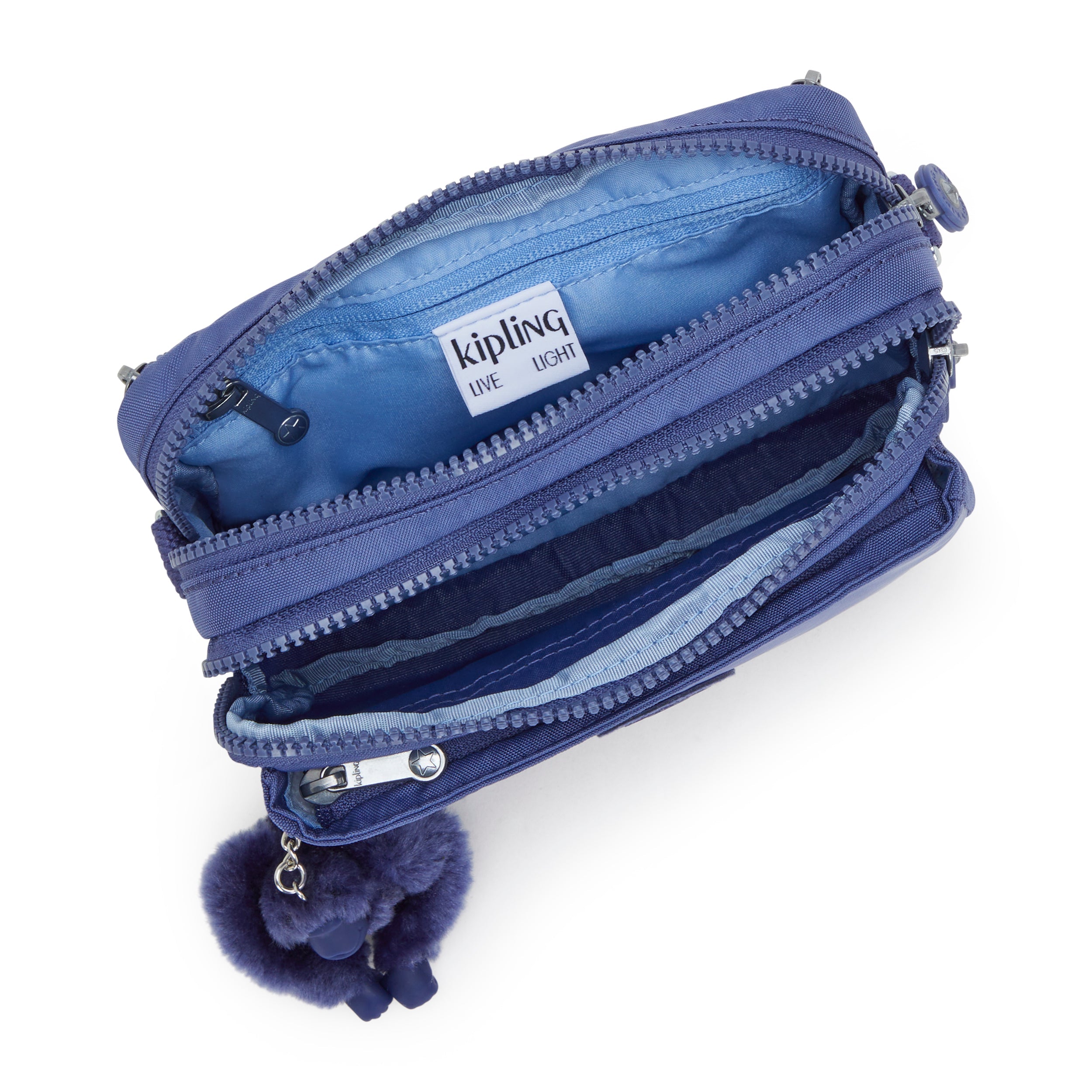 Kipling Abanu Multi Convertible Crossbody Bag for Women - Lightweight Travel Purse with Adjustable Strap, Ocean Blue | Perfect for Work, Gym & Everyday Use