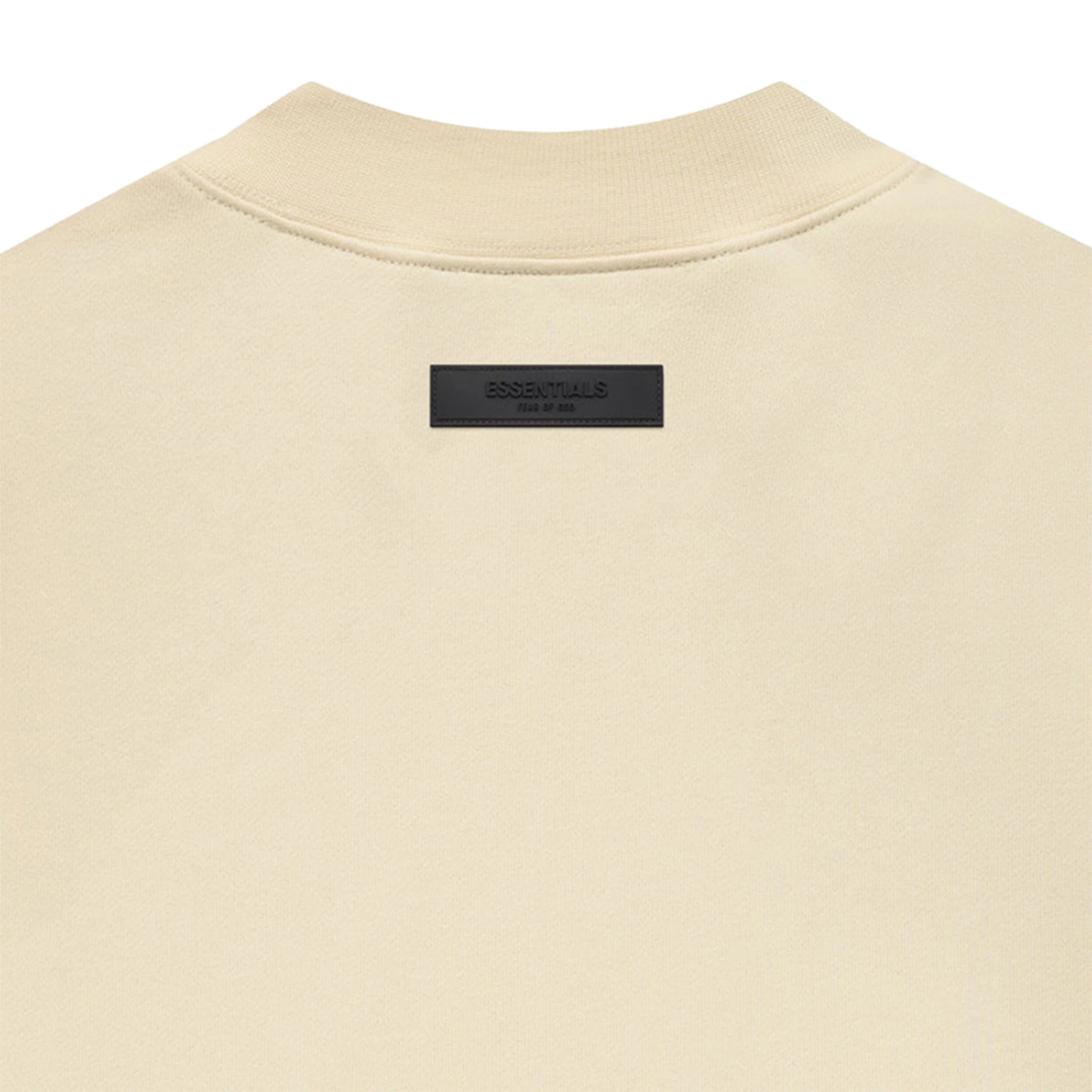 Fear of God Essentials Relaxed Eggshell Crewneck Sweatshirt - Men's Casual Pullover for Streetwear & Loungewear