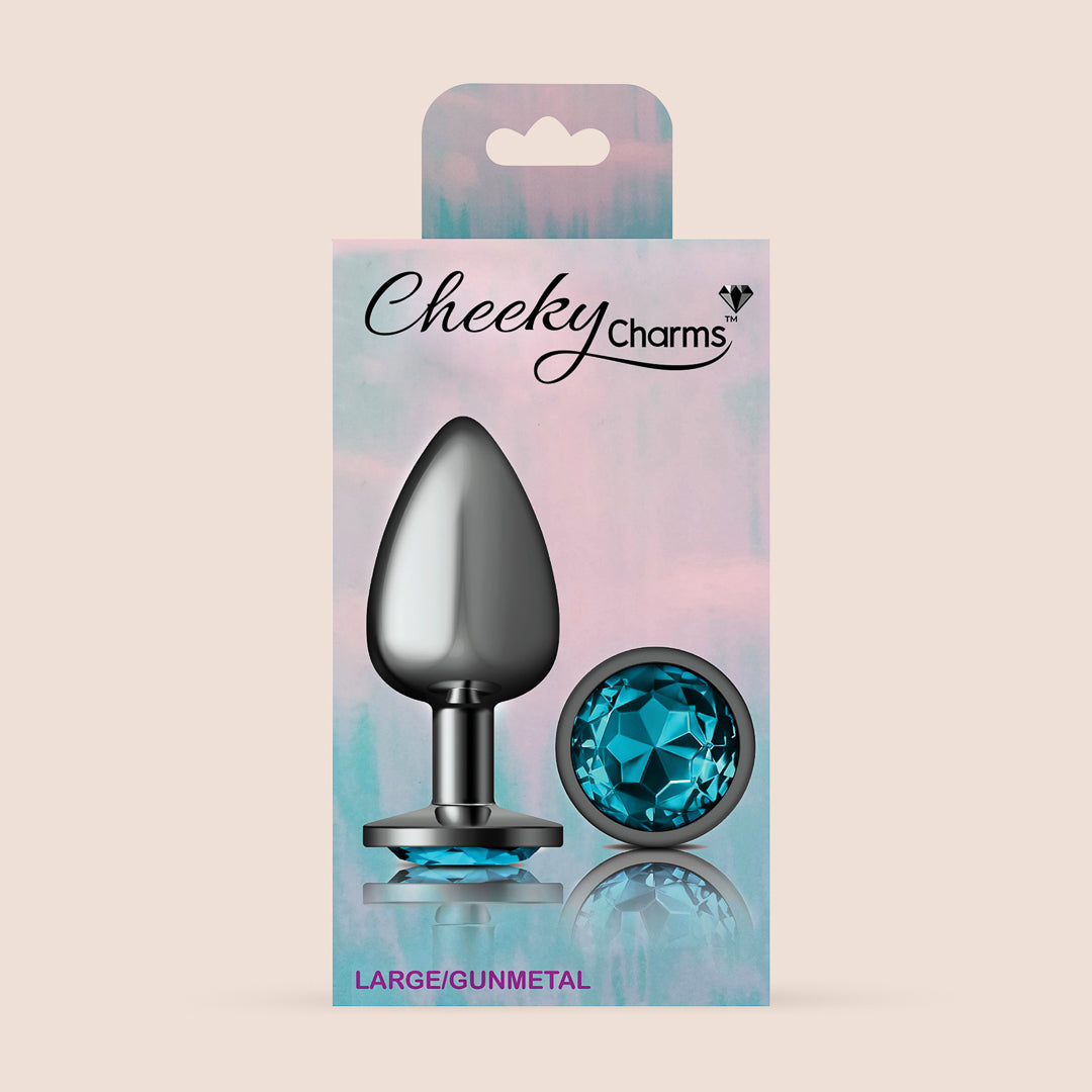 Cheeky Charms Gunmetal Round Plug Earrings - Lightweight Metal Body Jewelry for Belly Button, Nose & Cartilage Piercings | Perfect for Parties, Festivals & Everyday Wear